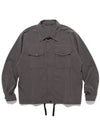 Hem Code Shirt Jacket Charcoal Grey