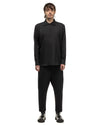 Wool Twill Pullover Shirt Black