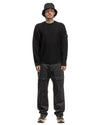 Ghost Piece Crewneck Knit Black - HAVEN