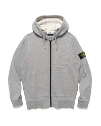 Hooded Track Top Melange Grey