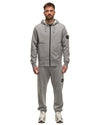 Hooded Track Top Melange Grey