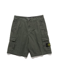 'Old' Treatment Loose Fit Bermuda Shorts Musk