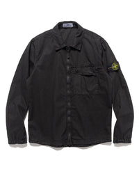 'Old' Treatment Regular Fit Overshirt Black