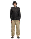 'Old' Treatment Regular Fit Overshirt Black