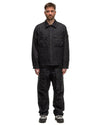 Weatherproof Cotton Canvas Ghost Piece Loose Fit Cargo Pants Black