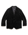 Unconstructed Plain Cotton Jacket Black