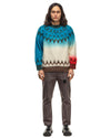 Jacquard Knit Pullover Blue