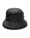 Pocket Double Brim Hat / Nylon Twill Black