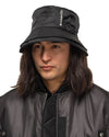 Pocket Double Brim Hat / Nylon Twill Black