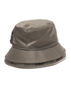 Pocket Double Brim Hat / Nylon Twill Taupe - HAVEN