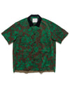 Floral Print Shirt Green