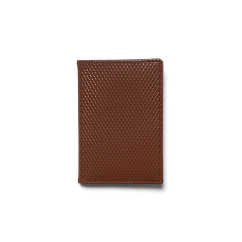 brown leather card case