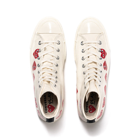 comme des garcons multi heart converse