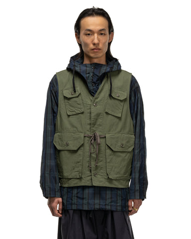 C-1 Vest Cotton Ripstop Olive | HAVEN