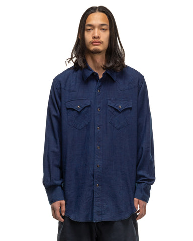 Combo Western Shirt Cotton Voile Navy | HAVEN