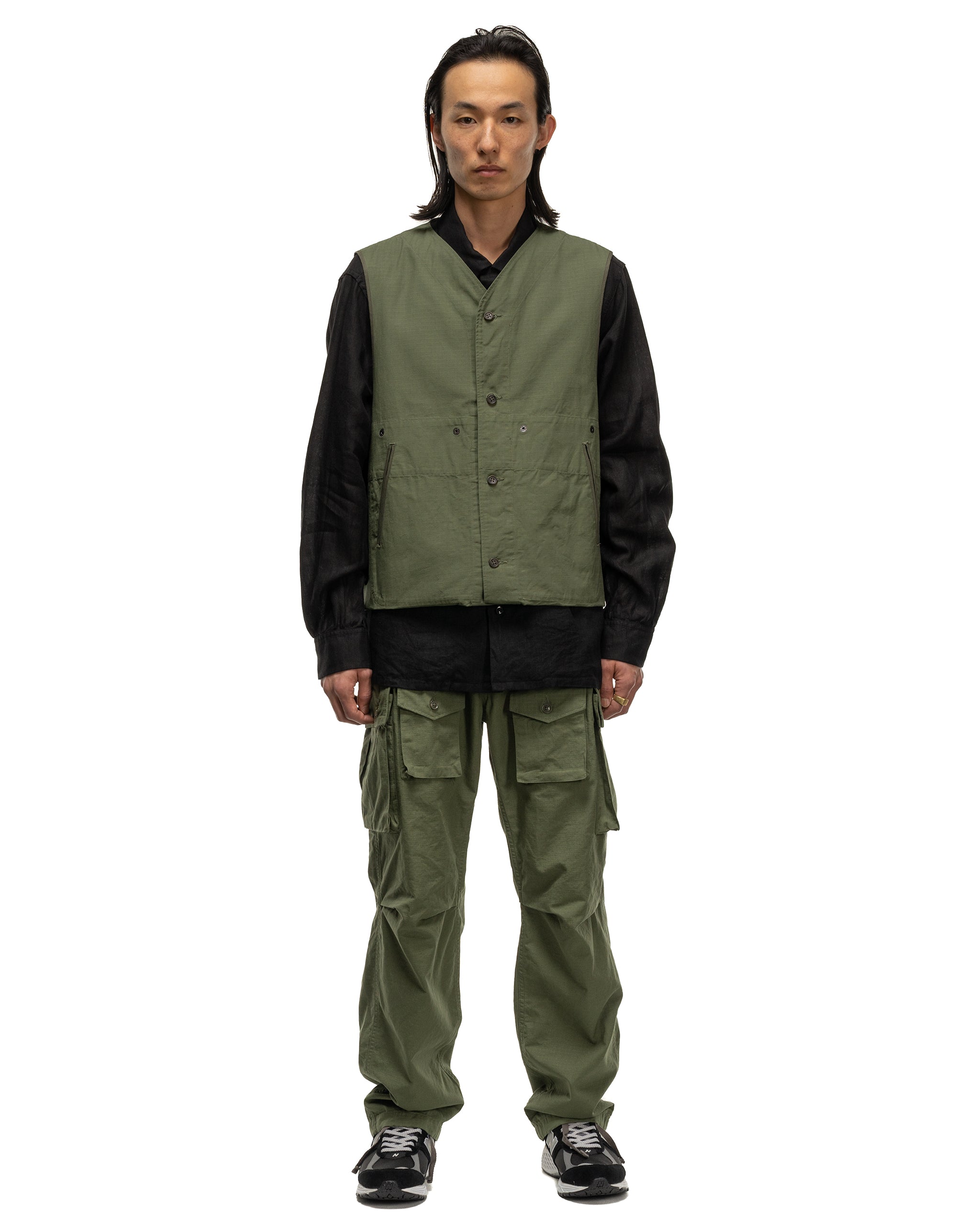 Liner Vest Cotton Ripstop Olive