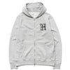 HAVEN Gothic H French Terry Full Zip Hoodie Gray