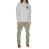 haven Gothic H French Terry Pullover Hoodie Gray