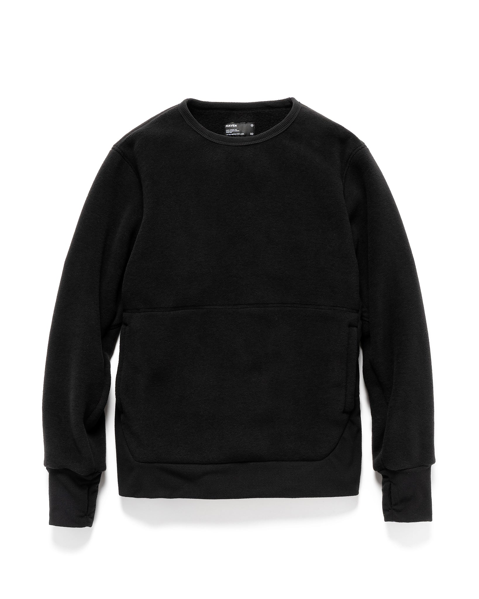 Thermo Crewneck - Polartec® 300 Poly Fleece Black