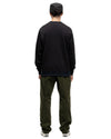 Prime Crewneck - Suvin Cotton Terry Black - HAVEN