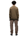 Prime Crewneck - Suvin Cotton Terry Olive - HAVEN