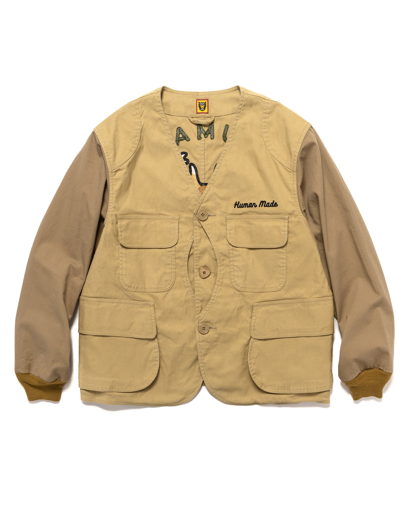 Human Made Patch Jacket Olive Lサイズ キムタク-
