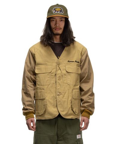 Collarless Hunting Jacket Beige | HAVEN