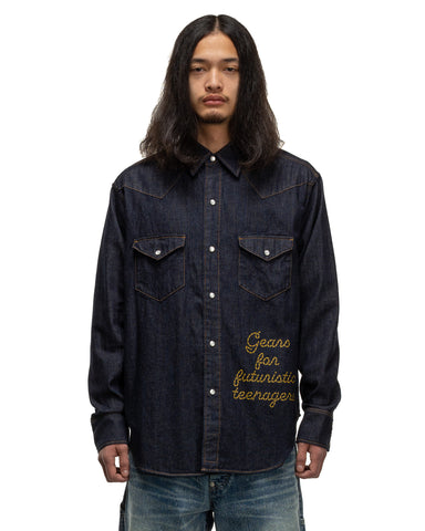 Denim Western Shirt Indigo | HAVEN