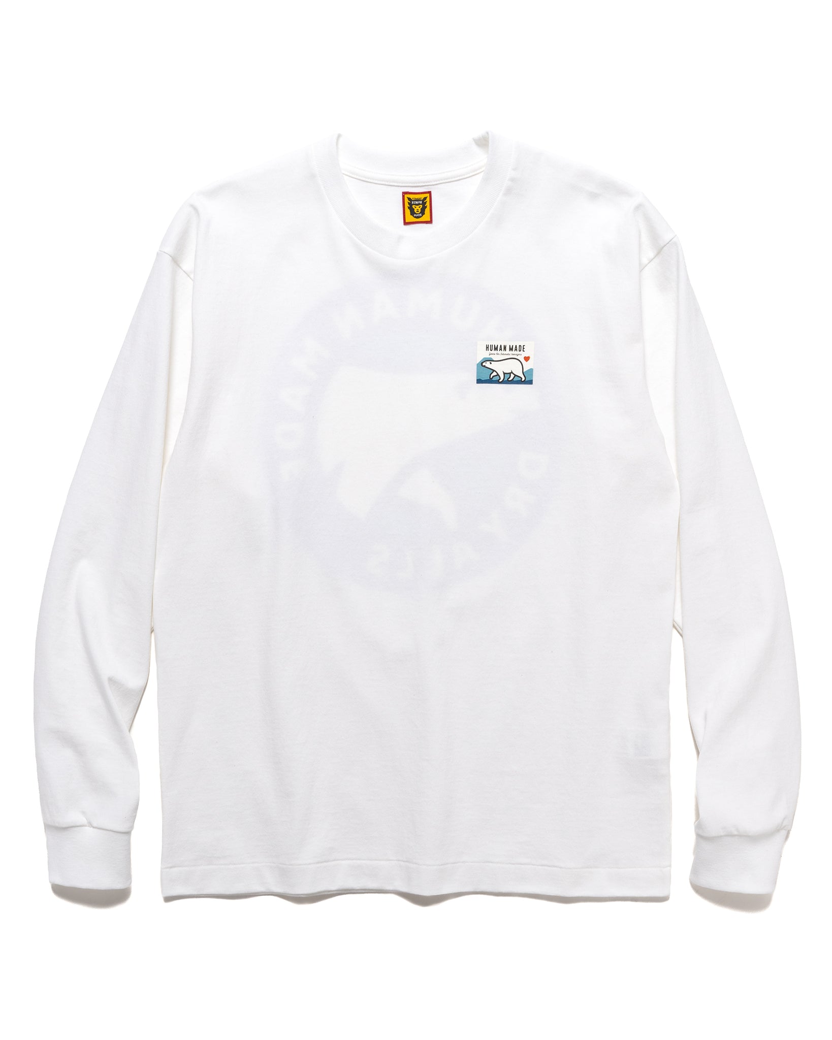 L/S T-Shirt Polar Bear White