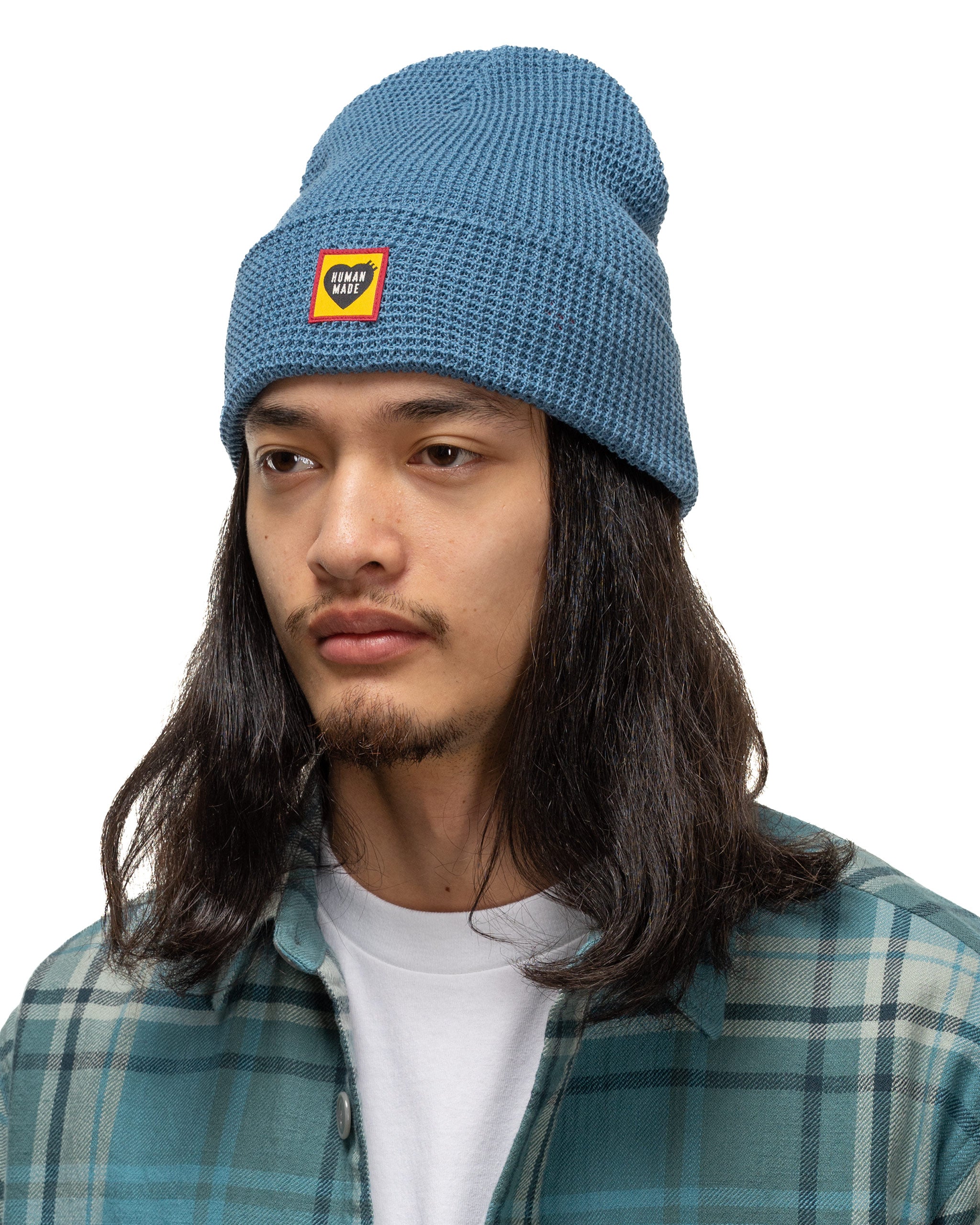 Waffle Beanie Blue