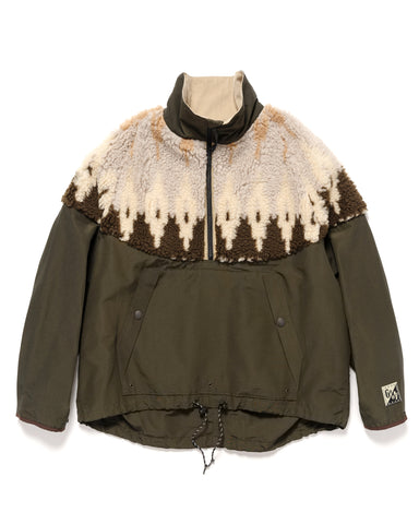 60/40Cloth x BOA Fleece NORDIC Anorak Brown | HAVEN