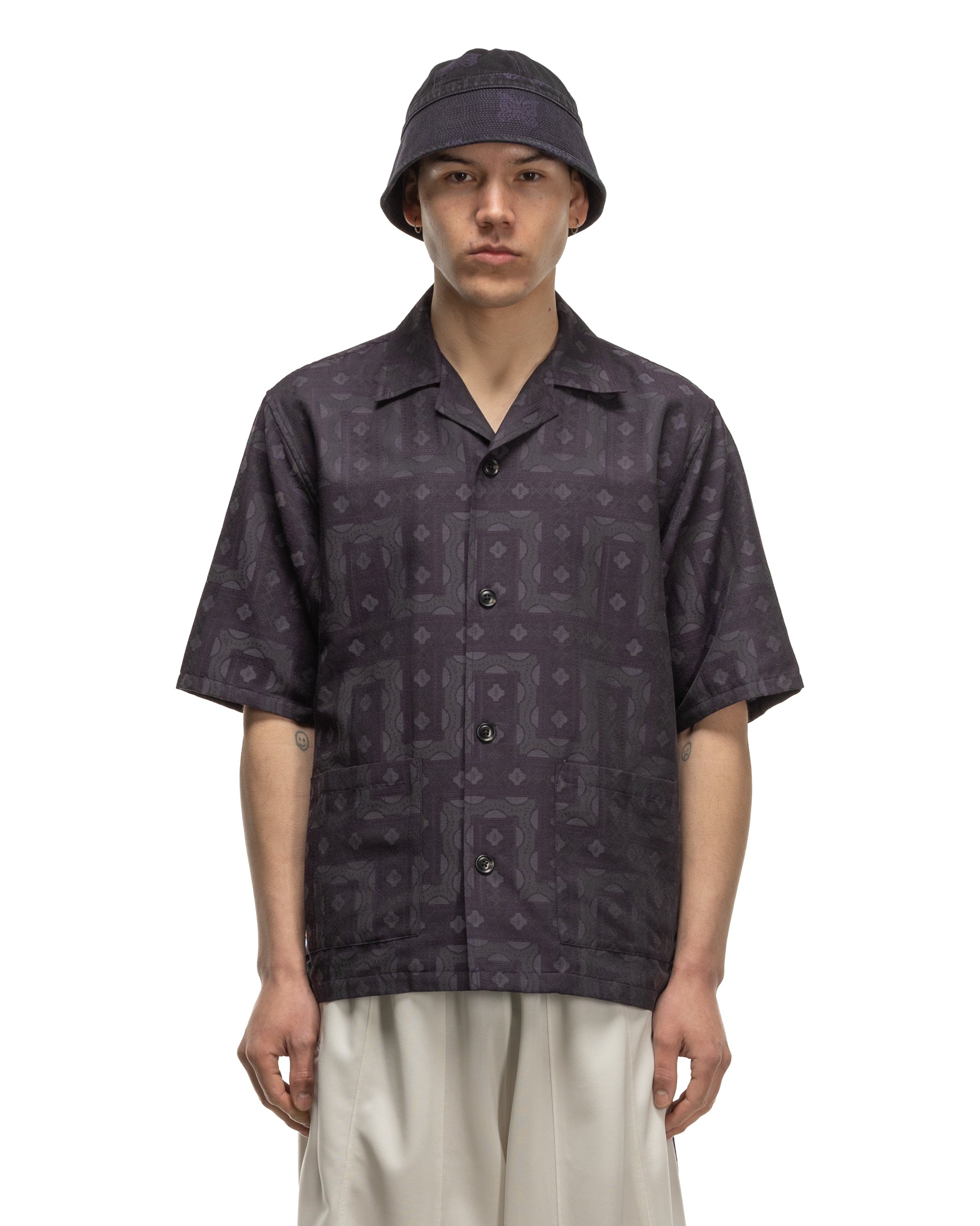 Cabana Shirt - C/PE Ethnic Jq. Charcoal