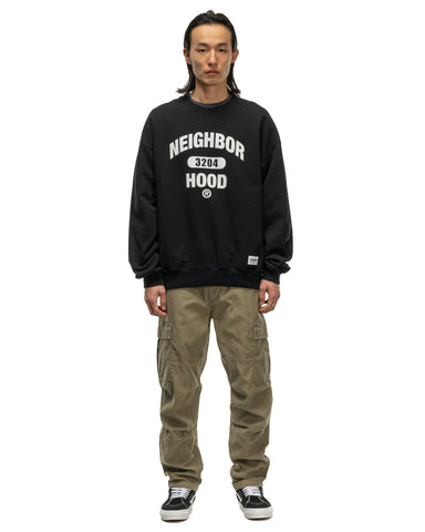 College Sweatshirt LS Black | HAVEN