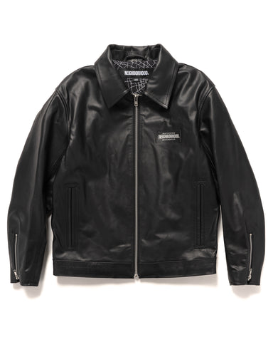 Single Leather Jacket Black | HAVEN