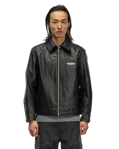 23SS SINGLE LEATHER JACKET neighborhood-