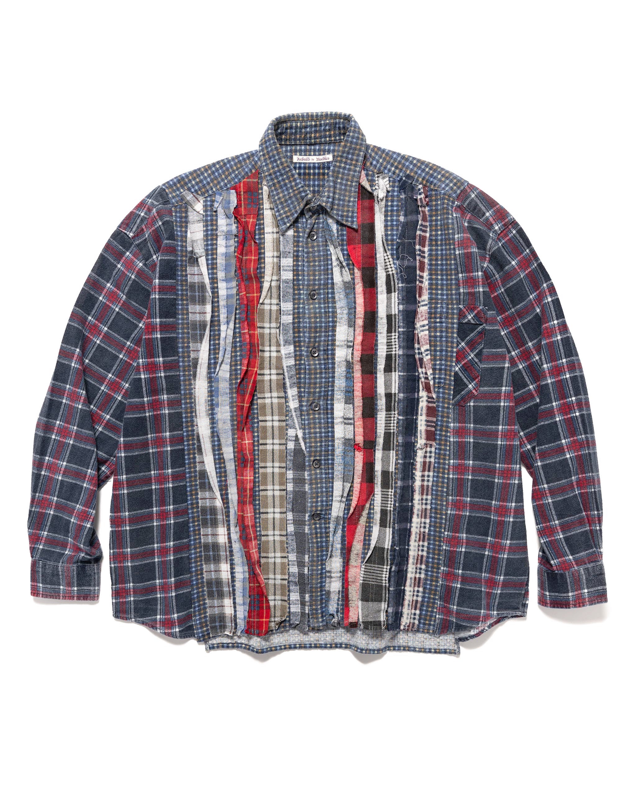 Flannel Shirt -> Ribbon Wide Shirt / Reflection | HAVEN