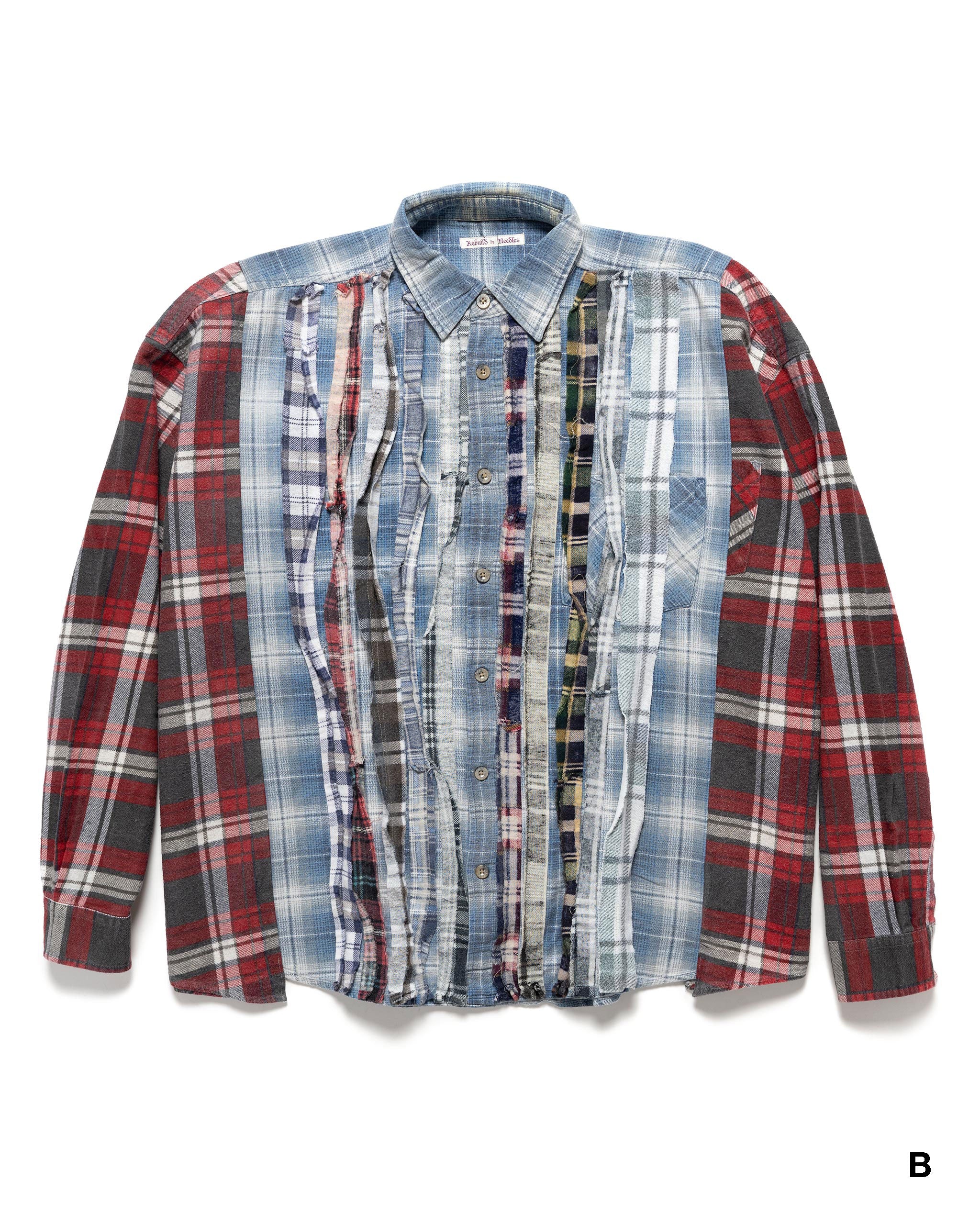 Flannel Shirt -> Ribbon Wide Shirt / Reflection | HAVEN