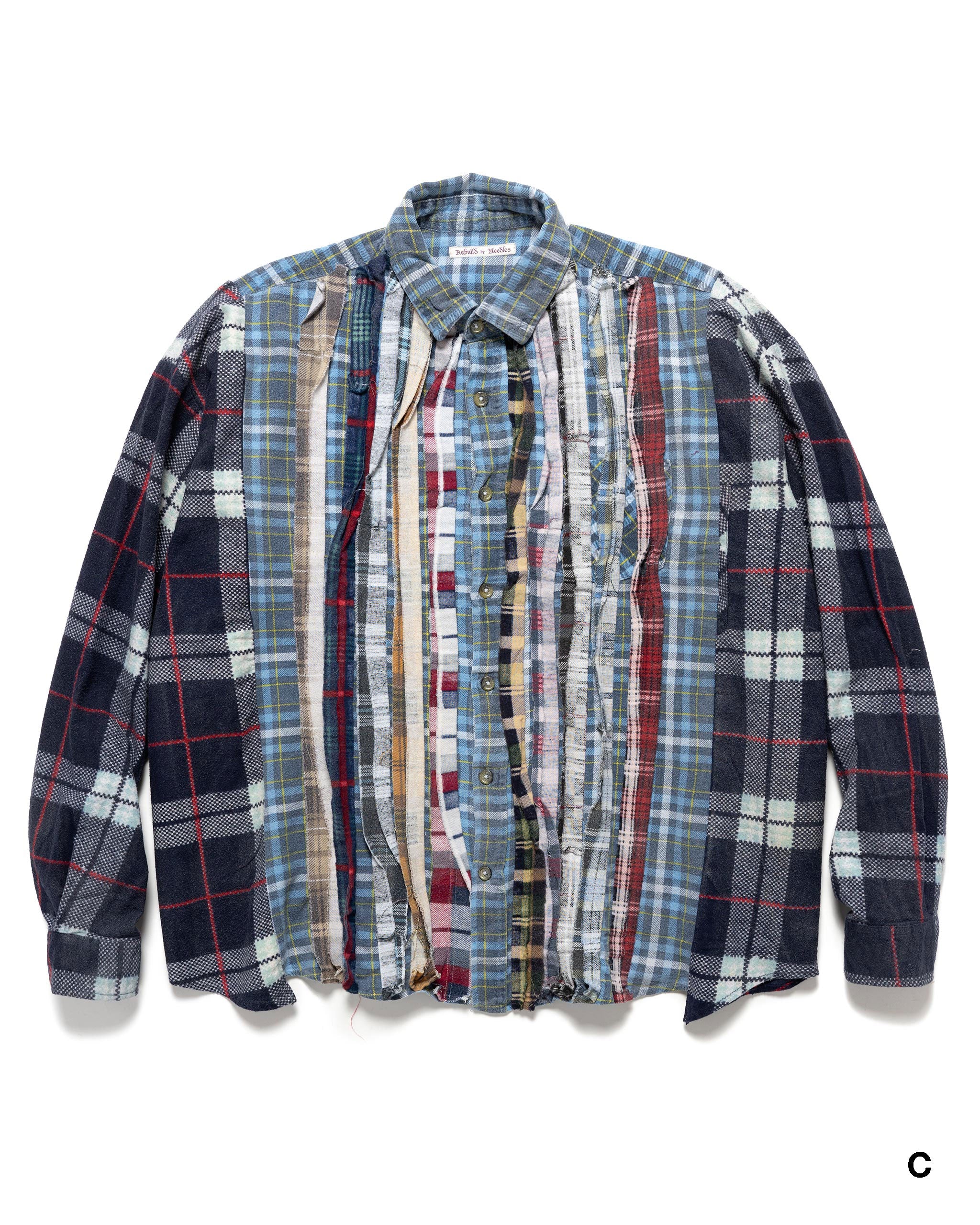 Flannel Shirt -> Ribbon Wide Shirt / Reflection | HAVEN