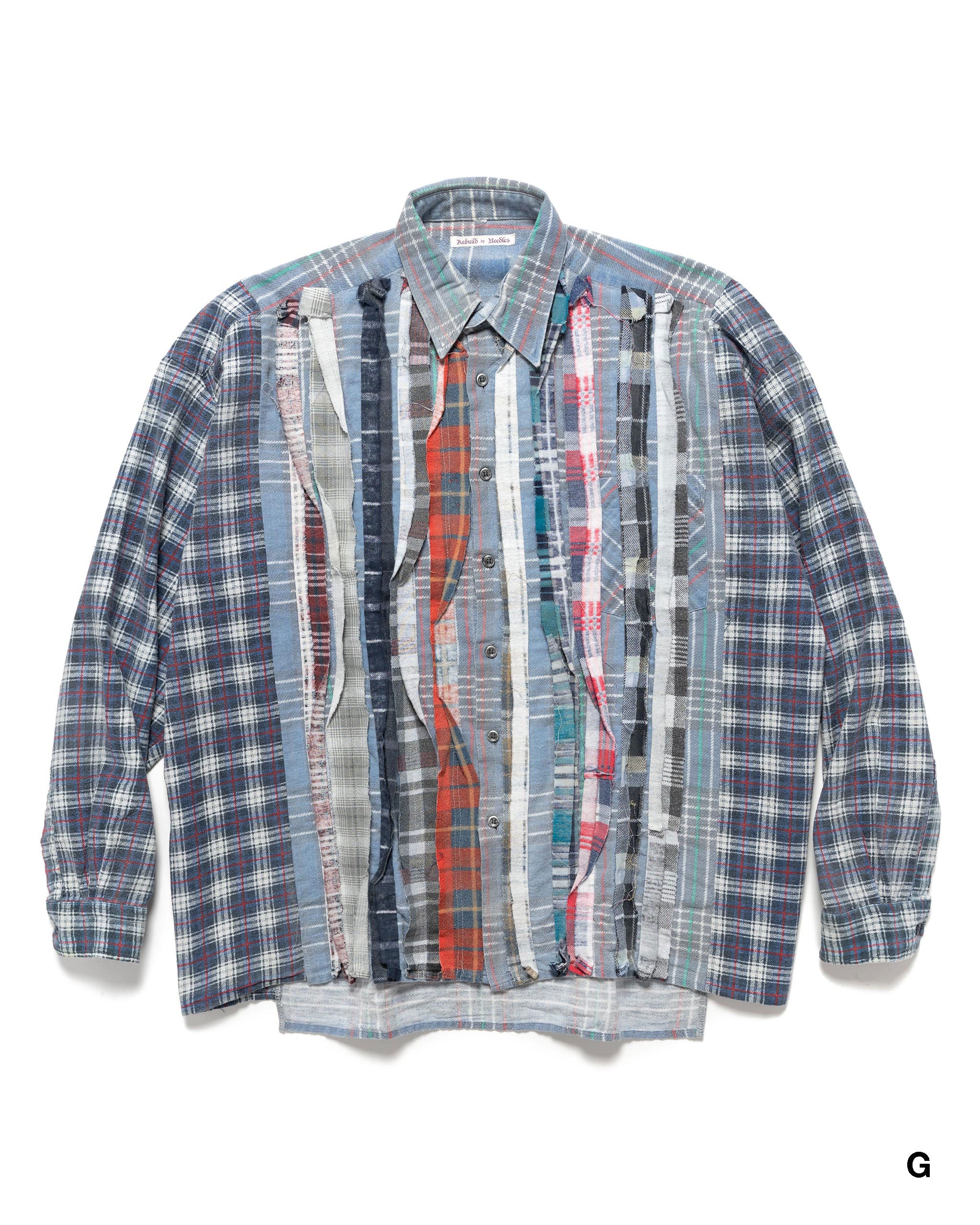 Flannel Shirt -> Ribbon Wide Shirt / Reflection | HAVEN