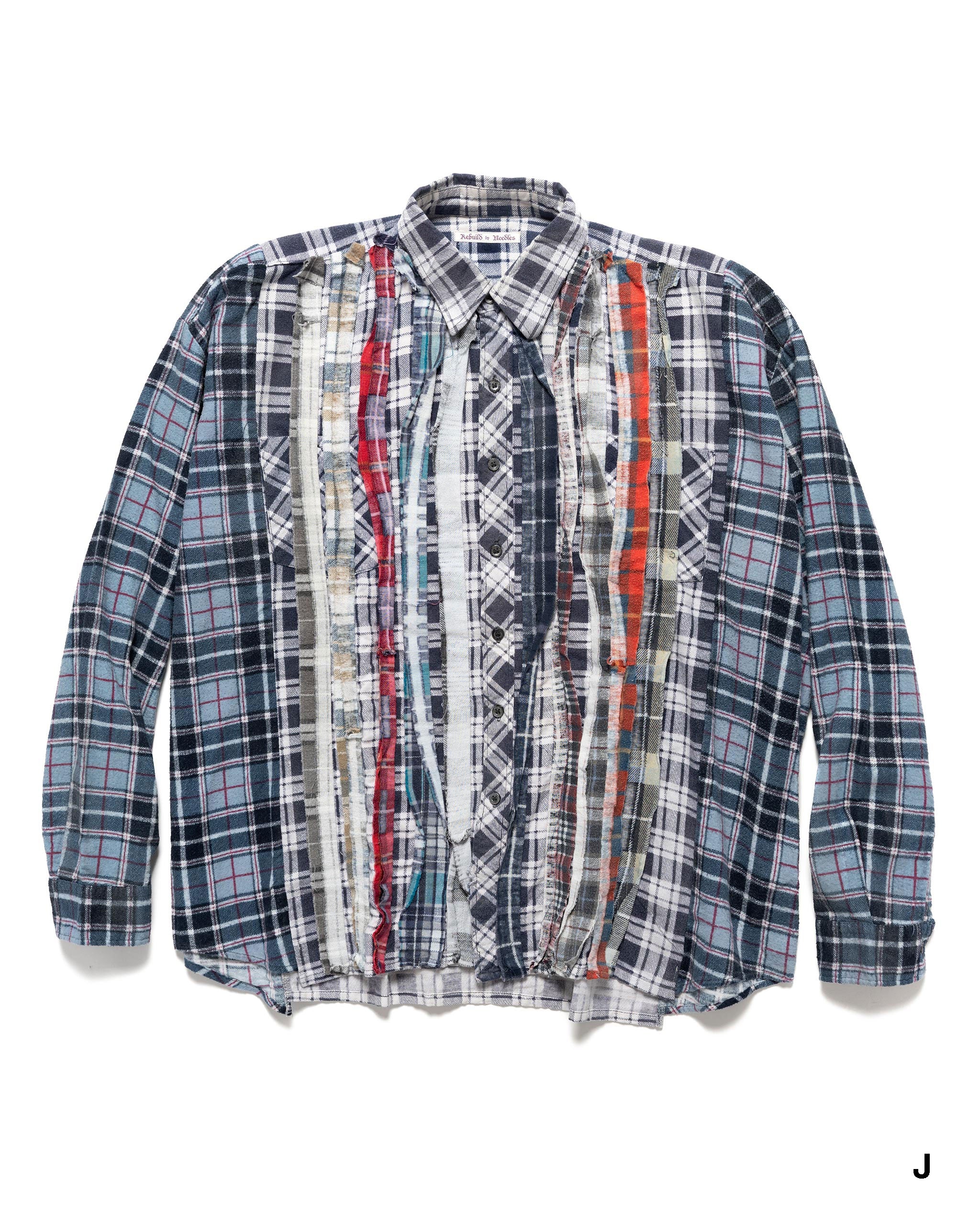 Flannel Shirt -> Ribbon Wide Shirt / Reflection | HAVEN