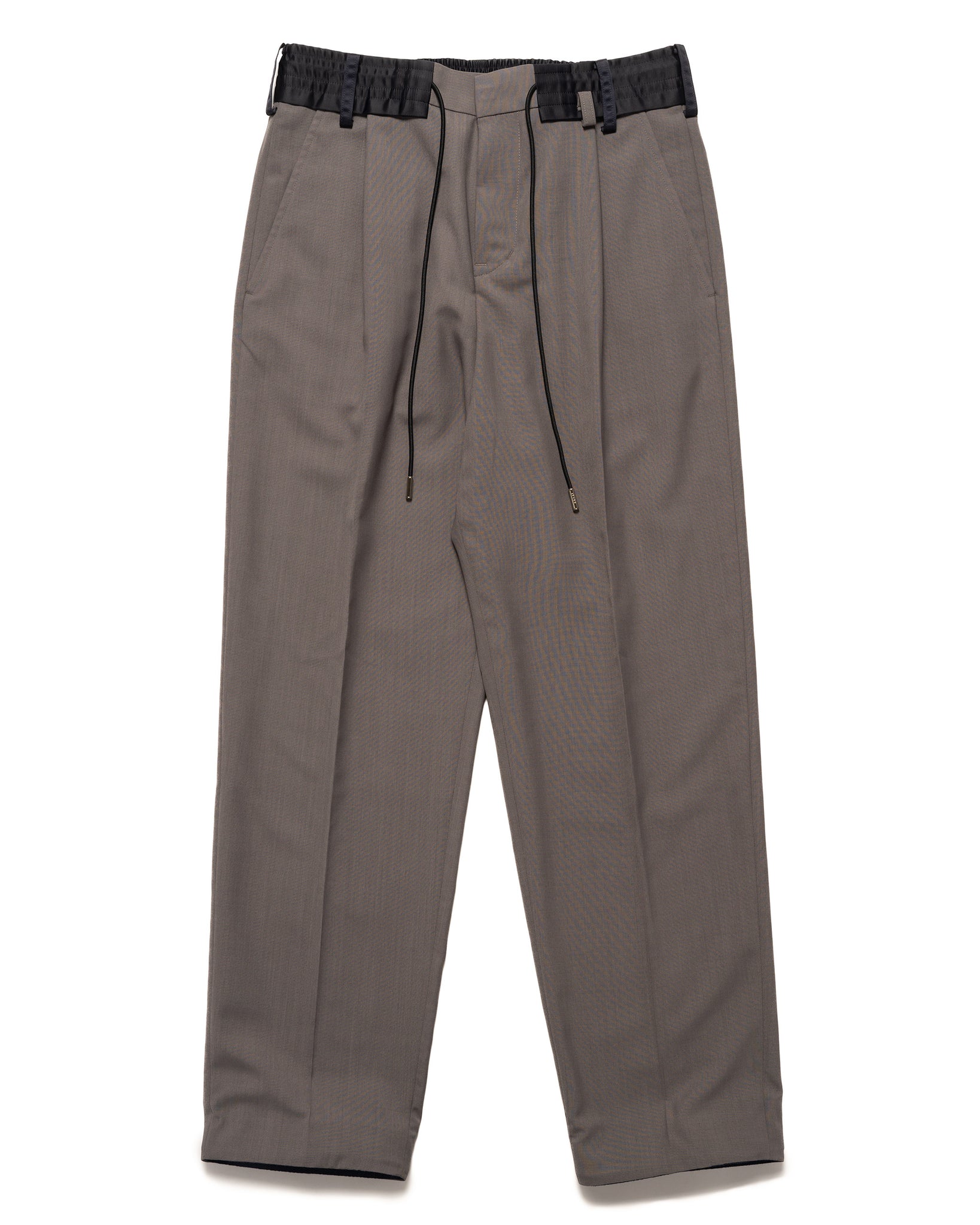 Suiting Drawstring Pant Taupe | HAVEN