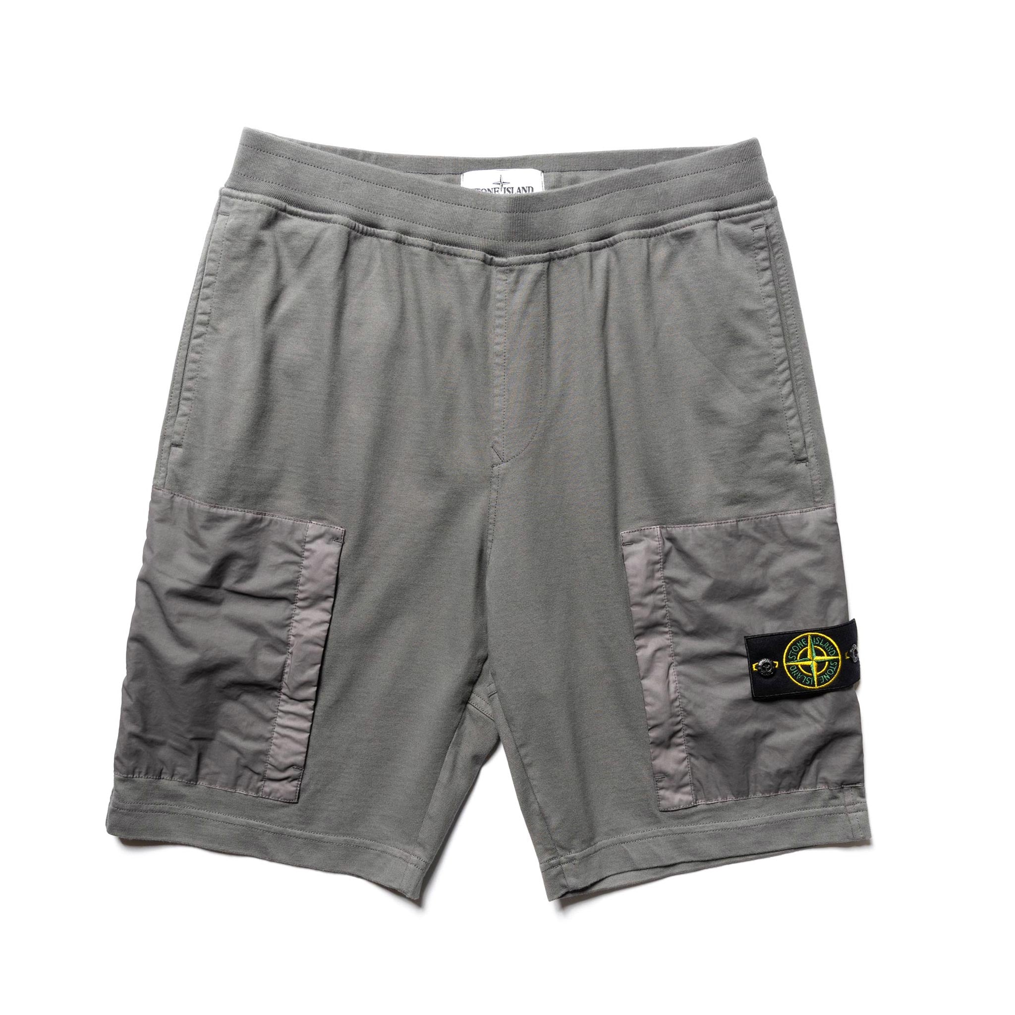 stone island garment dyed sweat short