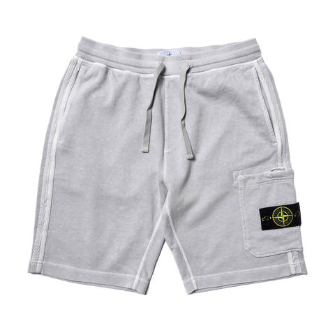 stone island garment dyed sweat short