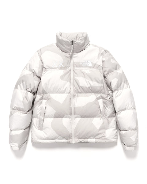 KAWS X The North Face Retro 1996 Nuptse Jacket Moonlight Ivory FW22 US ...