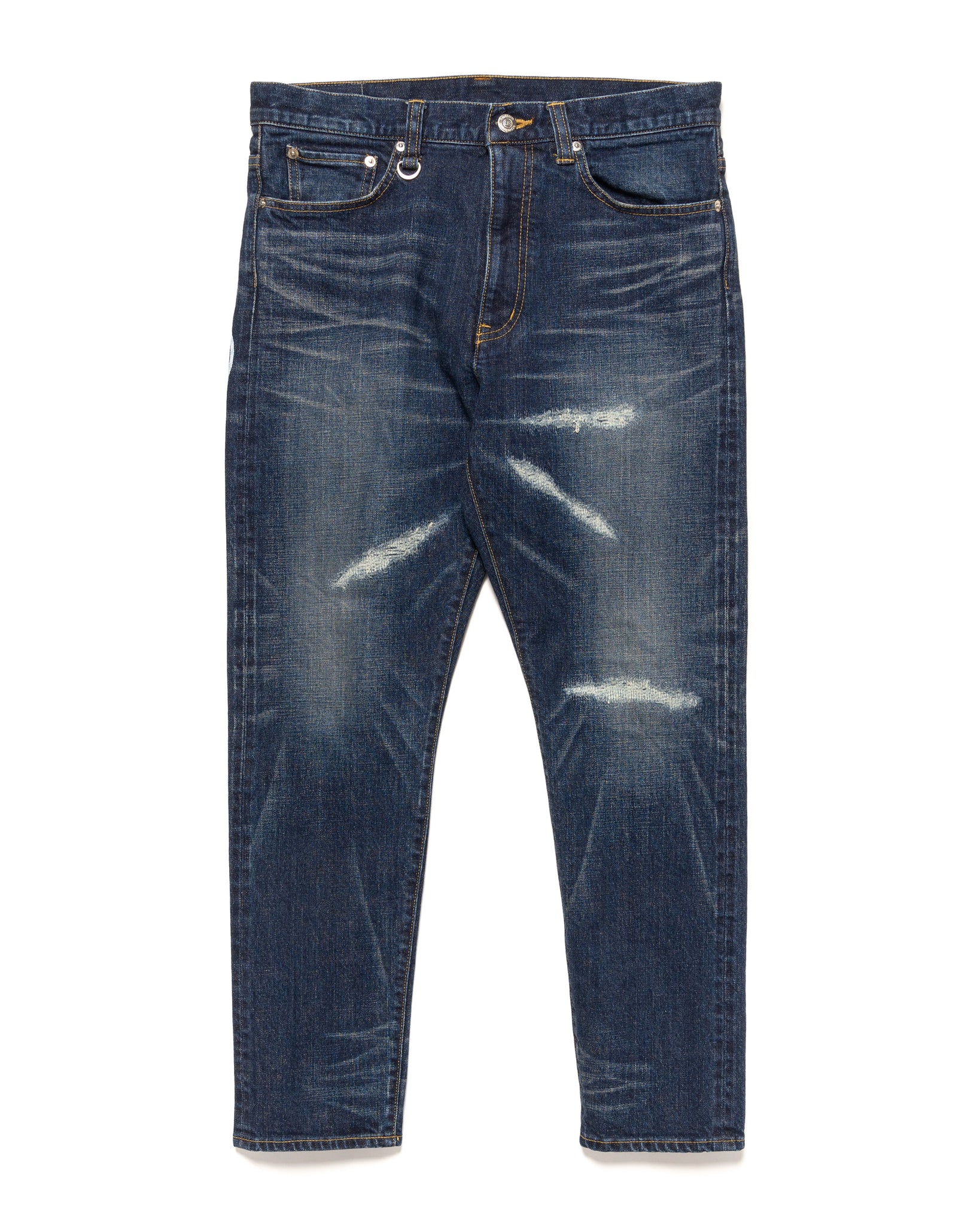 Damaged Denim Pants Indigo