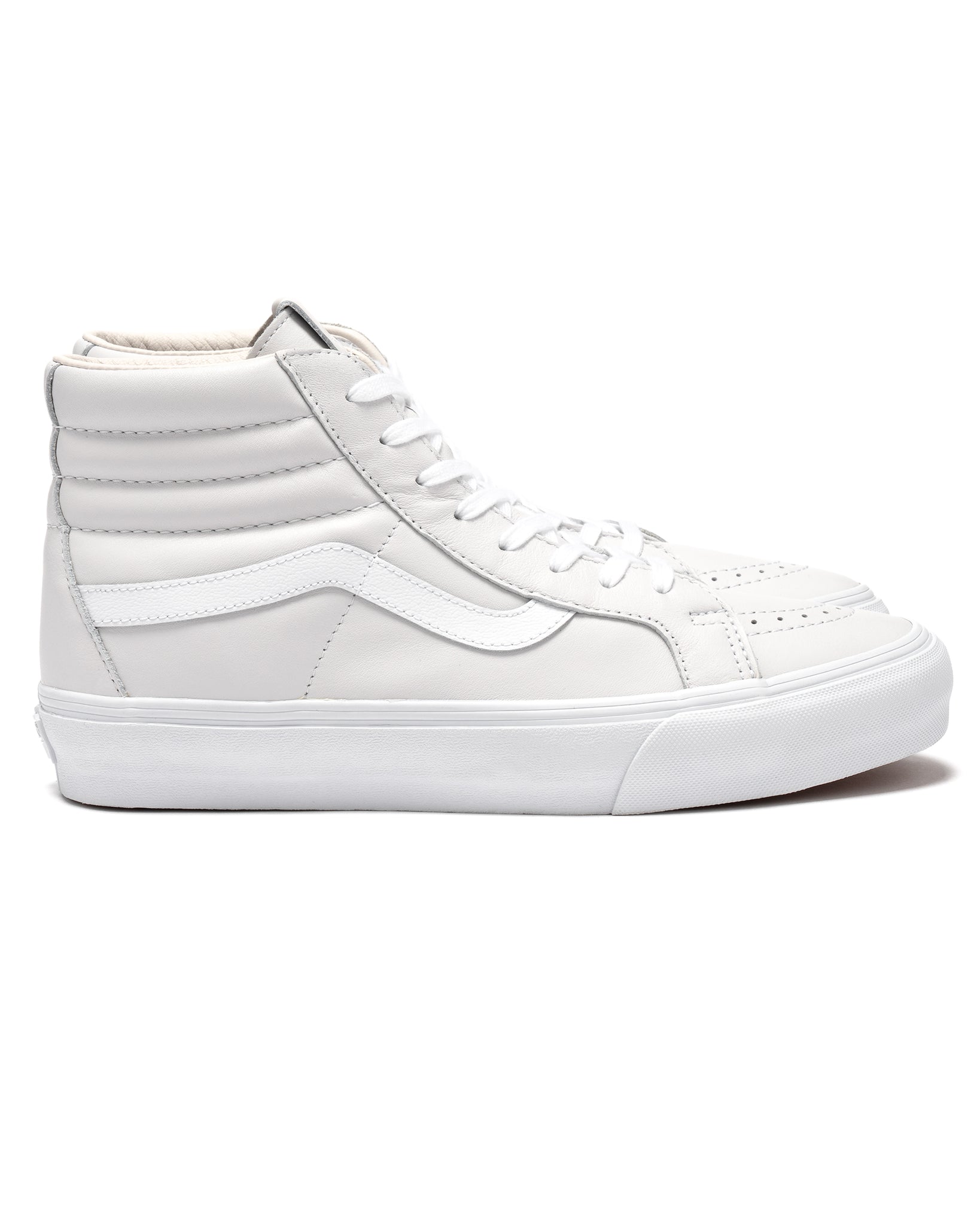 vans sk8 hi leather white