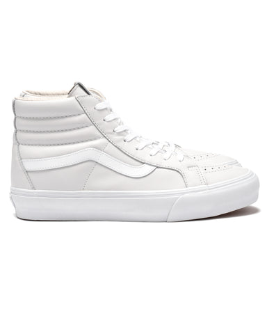 vans vault sk8 hi white leather