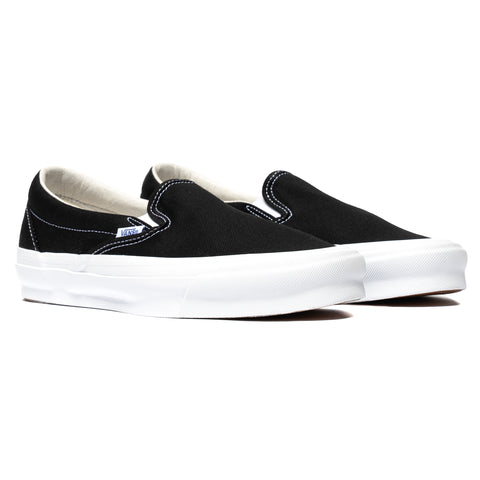 vans vault og black slip on