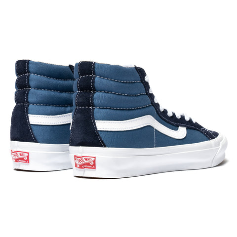 vans sk8 hi blue suede