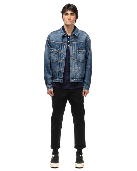 新入荷 流行 visvim SS 101 JKT CMYK BLK デニムジャケット